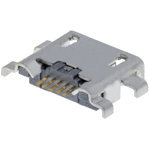 Replacement Charging port soldering required - 05 Pin - Micro A - 4 Anchor Points