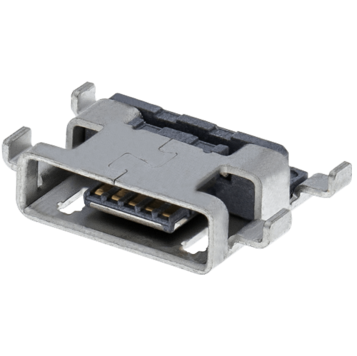 Replacement Charging port soldering required - 05 Pin - Micro A - 4 Anchor Points