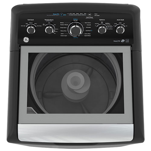 Laveuse à chargement par le haut de 4,9 pi³ de GE - Gris diamant