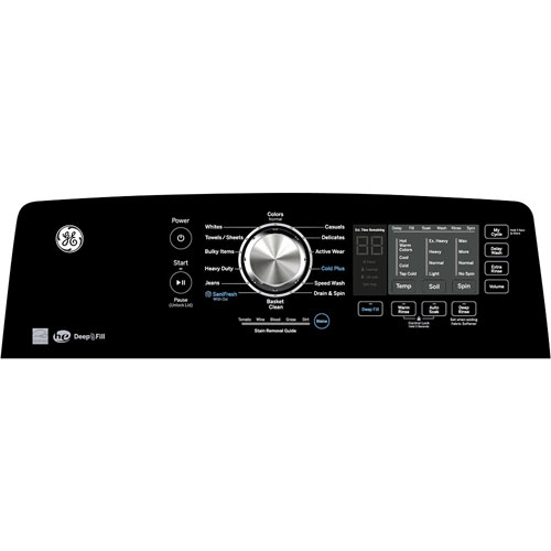 GE 5.3 Cu. Ft. Top Load Washer - White