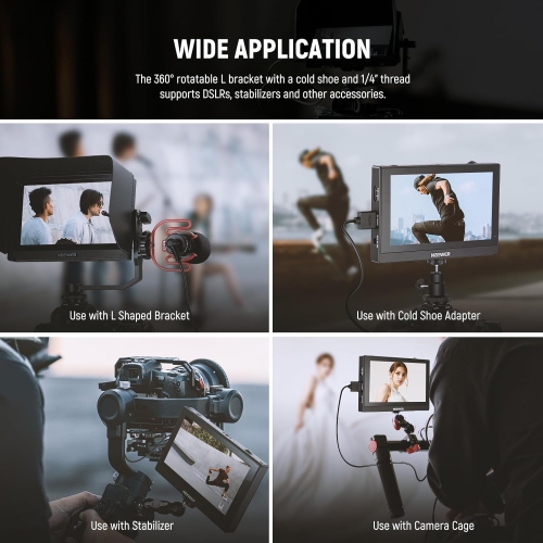 NEEWER F500 5.5 Inch Camera Field Monitor, HDR Touch Screen with 3D LUT by NEEWER - Refurbished condition - Image 6