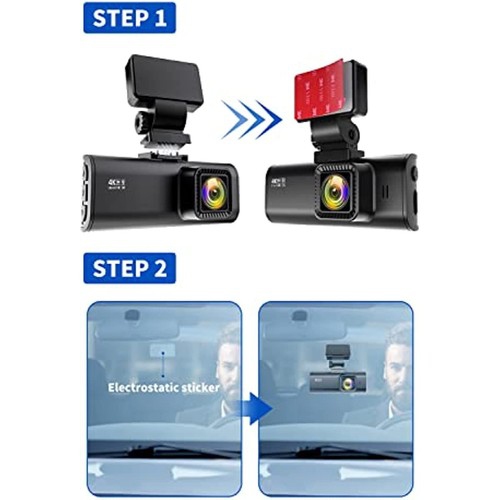 REDTIGER Adhesive Mount F7N Dash Cam with GPS Module