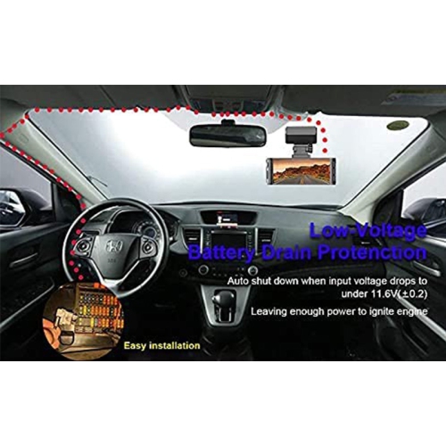 REDTIGER F7N Dash Cam Hardwire Kit, 21.3ft Type-C Port Hardwire Kit for Dash Cam