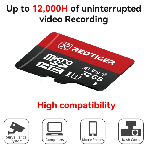 REDTIGER 32GB SD Card for all REDTIGER dashcam products