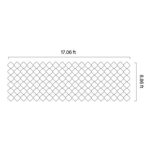 VEVOR 2 Inch Depth Gravel Grid, 17.06 x 8.86 FT / 5200 x 2700 mm, 1880 LBS Per Sq ft, Permeable Geo Grids Driveway Stabilization, for Garden, Patio,