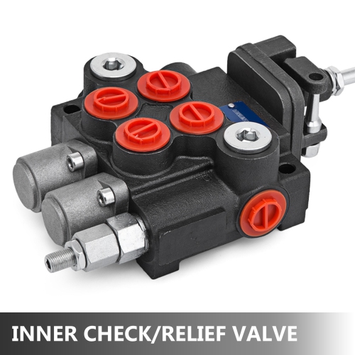 VEVOR 11gpm Hydraulic Valve 2 Spool Hydraulic Joystick Control Valve Hydraulic Directional Control Valve Double Acting for Tractors Loaders Tanks