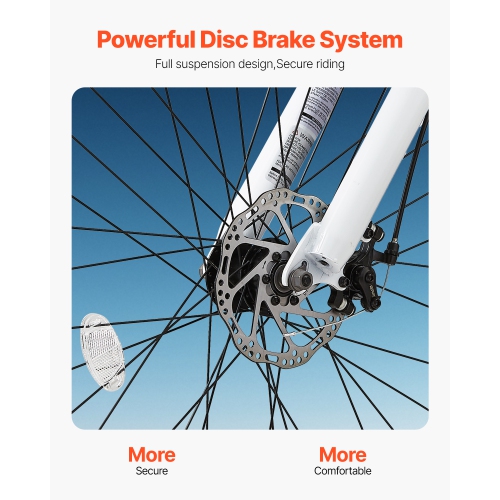 VEVOR 26 inch Mountain&nbsp;Bike,MTB&nbsp;Bicycle&nbsp;with&nbsp;Full&nbsp;Dual&nbsp;Suspension,&nbsp;21