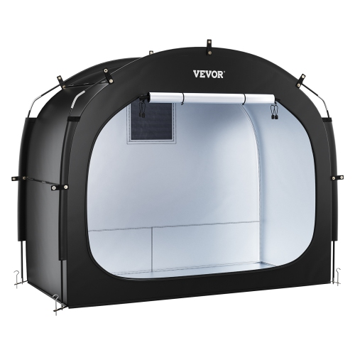 VEVOR 3 to 4 Bike Storage Tent,Bikes, Outdoor Spacious Bike Storage Tent with Ventilated Window, Waterproof Easy-to-Install Bike Tent with High