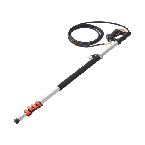 VEVOR 21 ft Pressure Washer Telescoping Wand, 4000 psi, with Power Washer Extension Wands, Gutter Cleaner, Brush Head, Pivoting Coupler, 7 Spray