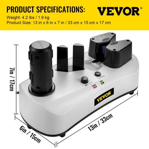 VEVOR 110V Air Cushion Machine, Sealing Speed 7.2-7.8 ft/min Air Pillow Machine, Portable Air Cushion Wrap Machine for Inflatable Packaging+164 ft/50