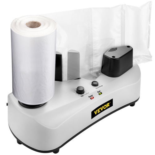 VEVOR 110V Air Cushion Machine, Sealing Speed 7.2-7.8 ft/min Air Pillow Machine, Portable Air Cushion Wrap Machine for Inflatable Packaging+164 ft/50