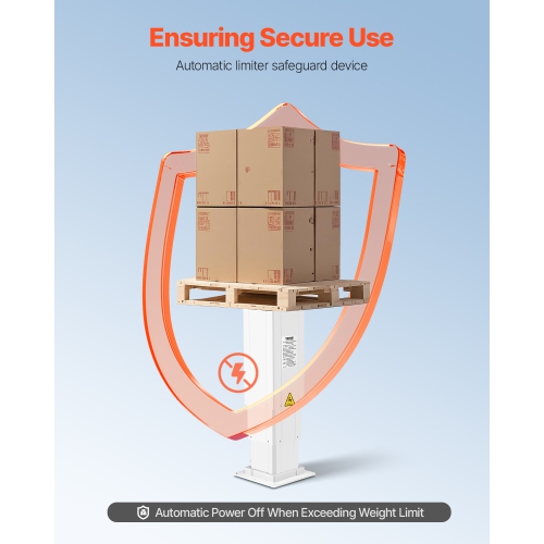 VEVOR 176 lbs Electric Lifting Column System, 14.2-31.1 in Height Range, Three-stage Adjustable Desk Column, Telescopic Table Leg, Comes with