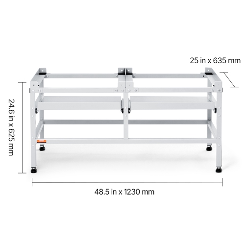 VEVOR 48.5x25-Inch Washing Machine Stand, Washer Laundry Pedestal, 590LBS Load Capacity Washer And Dryer Pedestal Base with Double Trays, 4