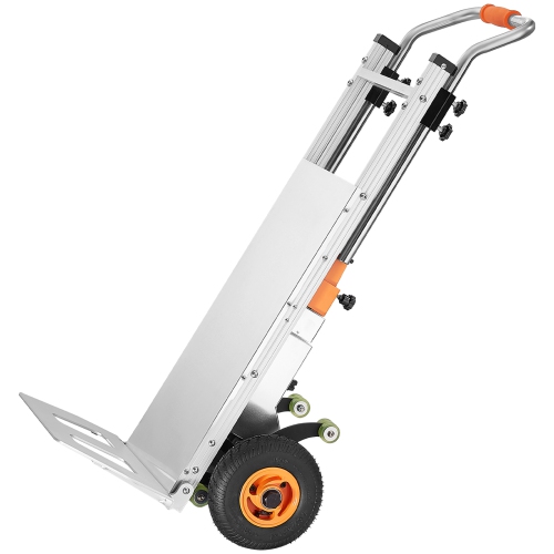 VEVOR 440lbs Electric Stair Climbing Dolly, Electric Stair Climbing Hand Trucks with 157.5in Rope & Extendable Handle, Heavy Duty Stair Climber for