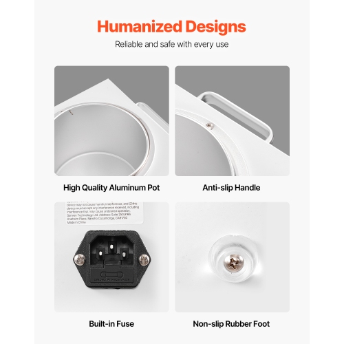 VEVOR 3000ML Single Pot Wax Warmer, 300W Professional Wax Warmer for Hair Removal, 32 ℉ - 212℉ Adjustable Electric Waxing Heater with 100PCS Waxing