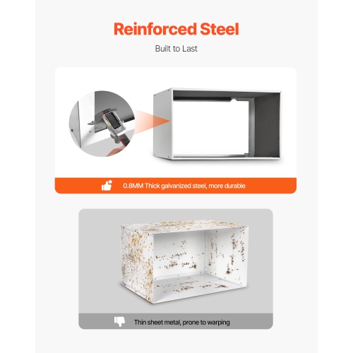 VEVOR 26 in Air Conditioner Wall Sleeve, Through the Wall, Compatible with Most Brands of Through the Wall AC, Durable and Weather-Resistant