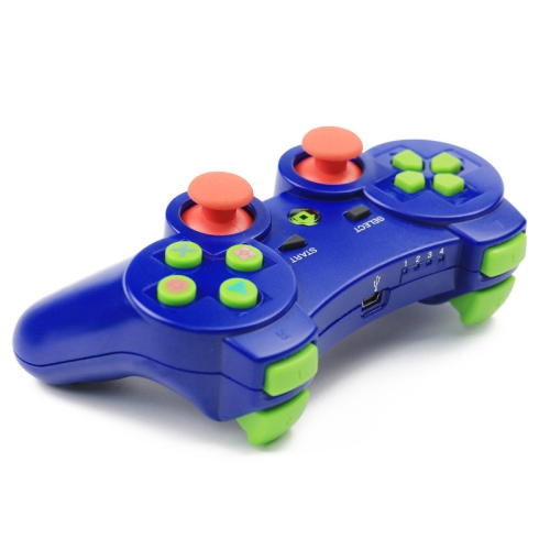PS3 Game Controller, Wireless Bluetooth Game Controller, Wireless Game Controller Joystick Game Controller - Blue