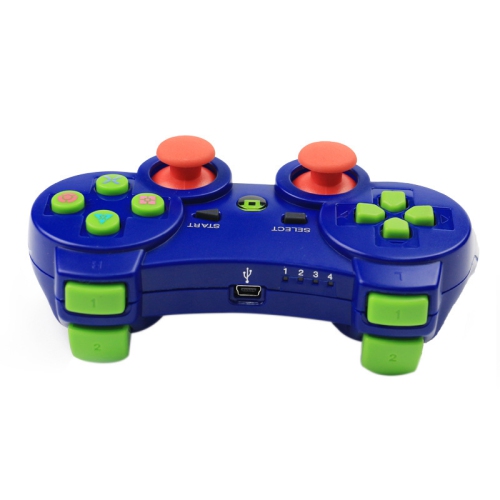 PS3 Game Controller, Wireless Bluetooth Game Controller, Wireless Game Controller Joystick Game Controller - Blue