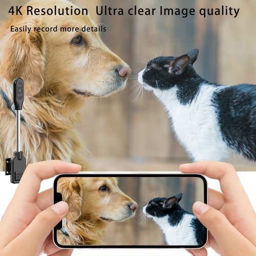 Caméra pour bébé et animaux de compagnie, caméra Wi-Fi maison à vision nocturne, vision intelligente à distance vocale, carte mémoire 1080P-64G