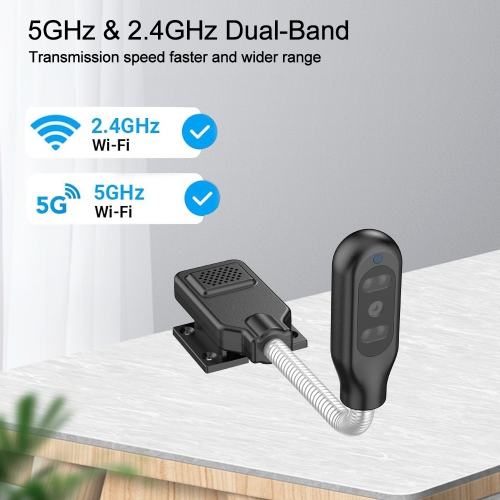 Caméra pour bébé et animaux de compagnie, caméra Wi-Fi maison à vision nocturne, vision intelligente à distance vocale, carte mémoire 1080P-64G