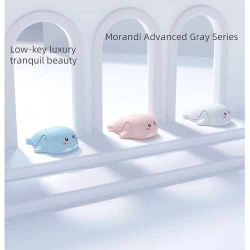 Dolphin Wireless Mouse Quiet Cute USB Rechargeable Battery Computer Accessories Mouse Universal Desktop Laptop Peripheral Ergonomic - Rechargeable