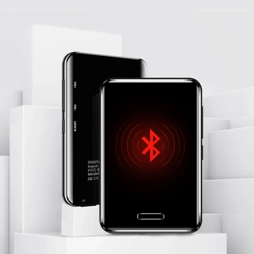 2025 New 2.8 inch Metal MP3 Player Student Touch Bluetooth MP4 Lossless Card Music Player Lossless Sound Quality Digital Audio Player Built-in HD