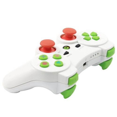 PS3 Gamepad, Wireless Bluetooth Game Controller, Wireless Gamepad Joystick Game Controller - White