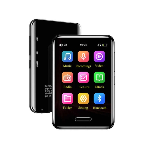 2025 New 2.8 inch Metal MP3 Player Student Touch Bluetooth MP4 Lossless Card Music Player Lossless Sound Quality Digital Audio Player Built-in HD