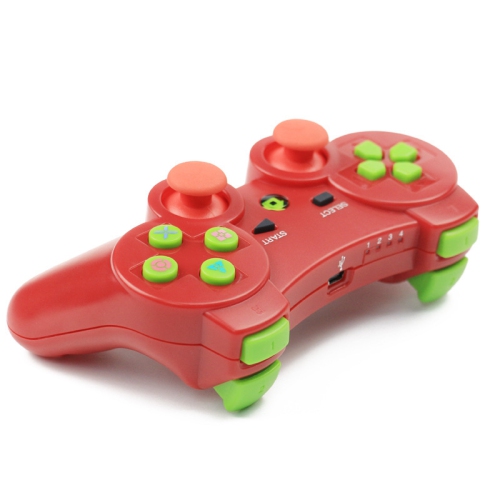 Manette de jeu PS3, manette de jeu sans fil Bluetooth, manette de jeu sans fil Joystick - Rouge