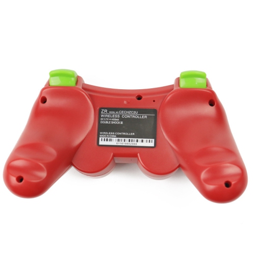 Manette de jeu PS3, manette de jeu sans fil Bluetooth, manette de jeu sans fil Joystick - Rouge