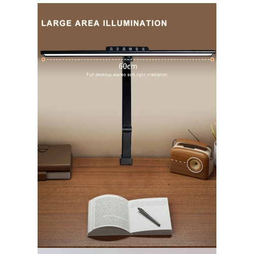 Eye protection LED clip light computer work reading light curved screen fill light display screen clip light game children's desk lampshade 60CM clip