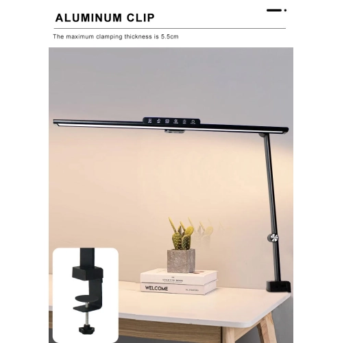 Eye protection LED clip light computer work reading light curved screen fill light display screen clip light game children's desk lampshade 60CM clip