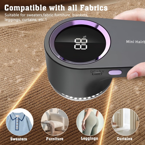 Rasoir électrique pour vêtements, détachant de charpie avec écran LED, désodorisant portatif pour vêtements