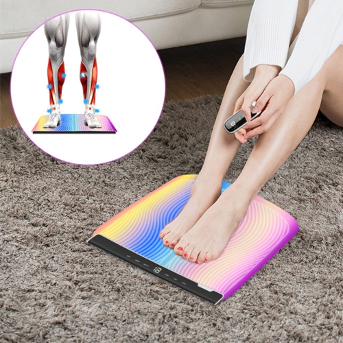 Foot Massager Pad with Remote Control, Foot Leg Massage Machine for Neuropathy, Portable Curved Home Office Workout Relieves Fatigue, Trained