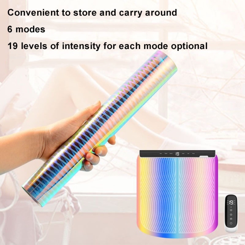 Foot Massager Pad with Remote Control, Foot Leg Massage Machine for Neuropathy, Portable Curved Home Office Workout Relieves Fatigue, Trained