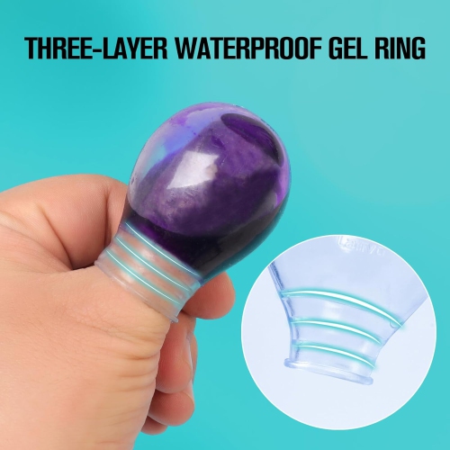 Waterproof Toe Cover & Finger Protectors,Nail Bath Soaking,Reusable Silicone Toe Soak Sleeve for Shower Bath,Waterproof Sleeves for Toe & Finger(2