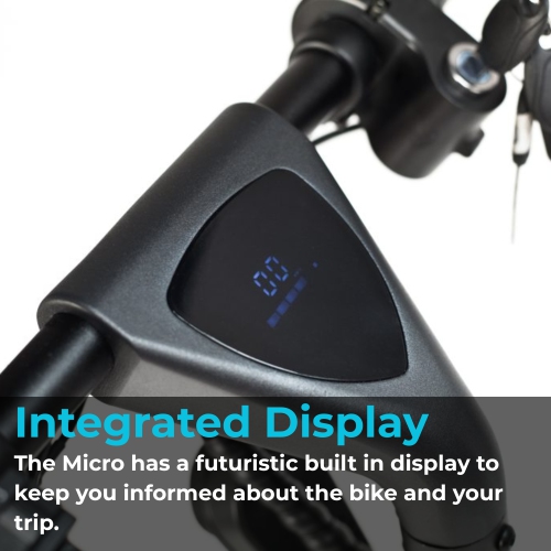 BlueRev Micro Folding E-Bike |Ultra-Compact 25km/h Electric Commuter Bike with 36V 10Ah Lithium Battery|50km Max Range – Lightweight and Portable for