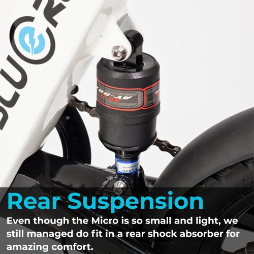 BlueRev Micro Folding E-Bike |Ultra-Compact 25km/h Electric Commuter Bike with 36V 10Ah Lithium Battery|50km Max Range – Lightweight and Portable for