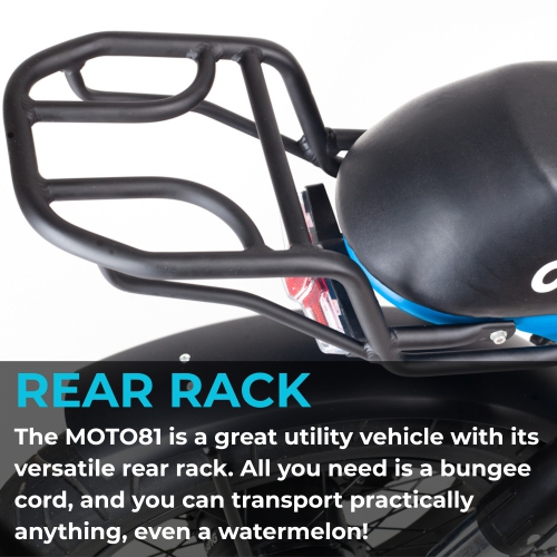 BlueRev Moto81 M-500 E-Bike |500W Motor Retro Electric Bike with Long Banana Seat|48V 17Ah Samsung Battery |50–70 km Range| Stylish Ride for Two with