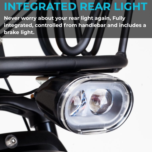 BlueRev Miami Vice E-Bike|Powerful 750W Motor Moped-Style Electric Bike with 48V 14Ah Samsung Battery|Dual Suspension & Hydraulic Disc Brakes| Fat