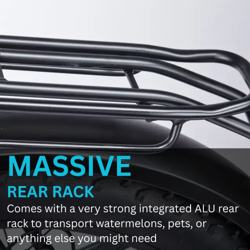 Bluerev Warrior E-Bike – 750W Motor, 16Ah Battery – Rugged Electric Bike for Hill Climbs & All-Terrain Control.