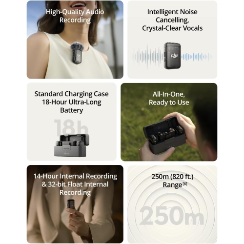 Microphone sans fil Mic 2 de DJI