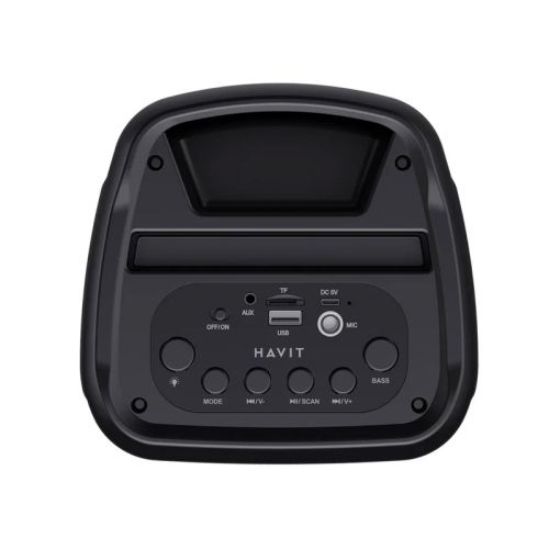 Havit SQ133BT Portable Wireless Bluetooth V5.0, Outdoor Bright RGB Lighting 8W, 4 inch Sound Box Speaker
