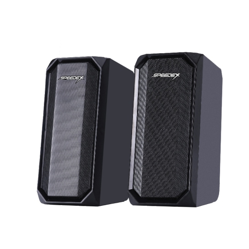 Speedex ES514 Dual-Mode 3.5mm Aux + Bluetooth Wireless 2.0pcs Multimedia RGB Lighting,USB Powered gaming Speaker