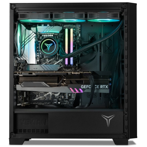 YEYIAN Phoenix Gaming Desktop - Intel Ultra 9 285K 5.7GHz | RTX 5090 32GB GDDR7 | 64GB DDR5 RGB 6000MHz | 2TB Gen4 NVMe SSD | Z890 WiFi | AIO 360mm |
