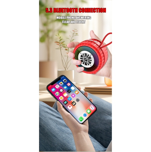 2025 new bluetooth speaker, mini speaker, colorful light bluetooth subwoofer, wireless card speaker - SO-1106