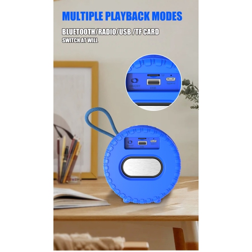 2025 new bluetooth speaker, mini speaker, colorful light bluetooth subwoofer, wireless card speaker - SO-1106