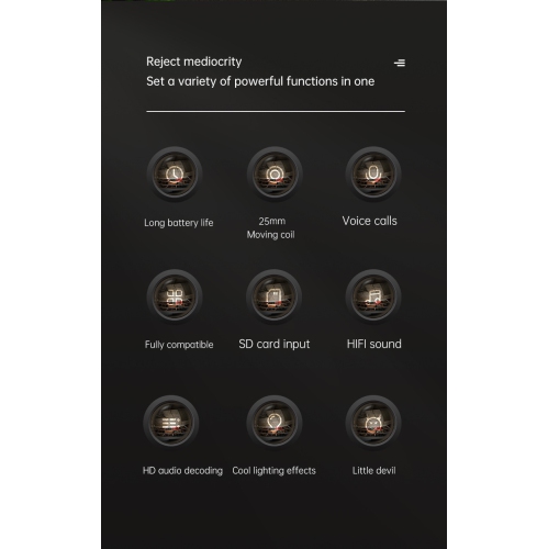 G9 Little Devil Bluetooth Speaker Clock Alarm Clock Speaker HIFI Subwoofer 8D Subwoofer Cool RGB Multi-function Alarm Clock - Little Devil Edition