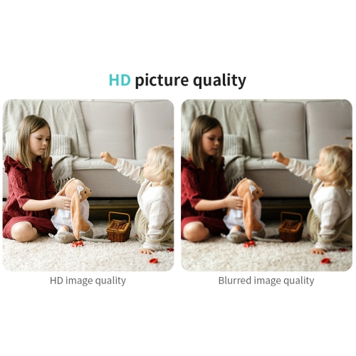 Caméra Wi-Fi sans fil, caméra à distance, caméra de surveillance intelligente haute définition à vision nocturne infrarouge, interphone vocal, carte