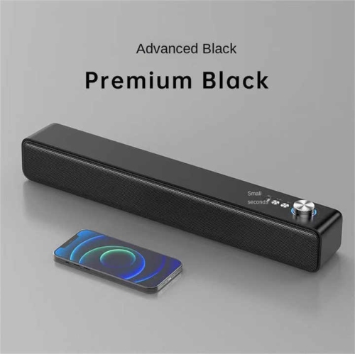 Computer audio stereo subwoofer mobile phone Bluetooth speaker card charging dual shock membrane Bluetooth subwoofer speaker TV audio - black